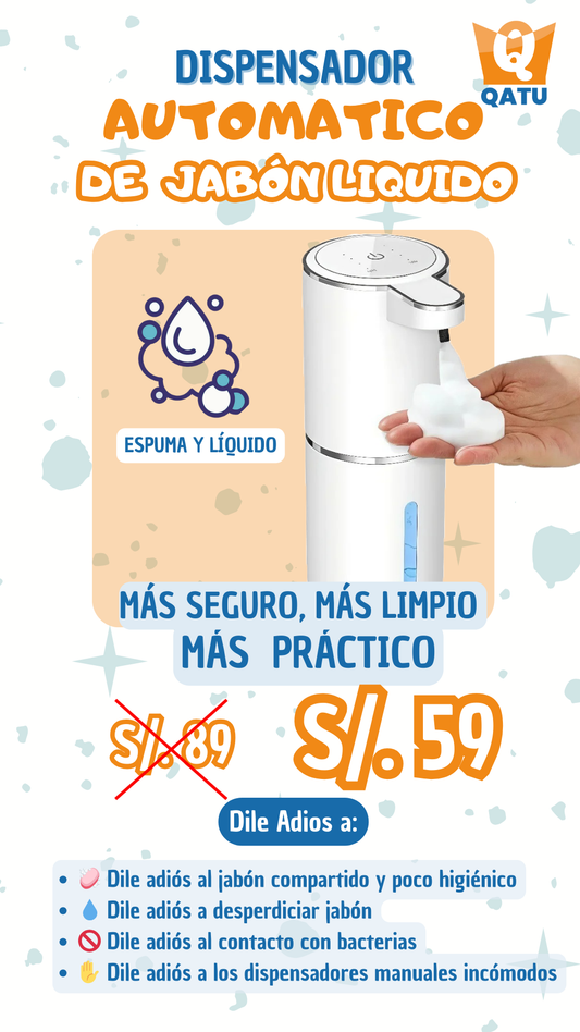 Dispensador automático de jabón líquido Cleany